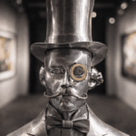 Rzeźba metalowa dżentelmena w stylu steampunk – LOCUTUS
